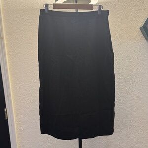 Old Navy Black Midi Skirt - Straight Silhouette